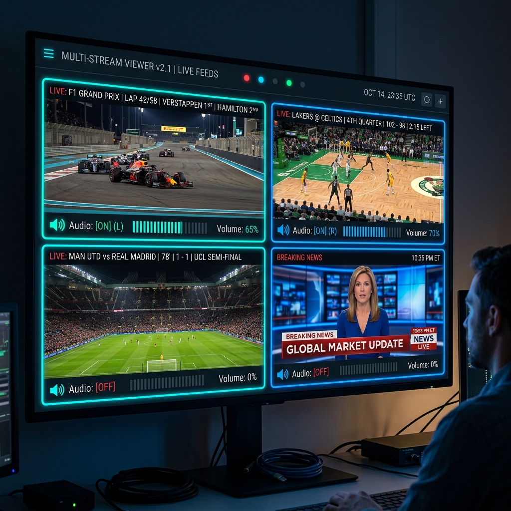 4-Way Multi-Screen Player